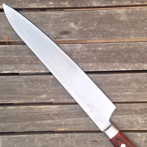 Third knife blade fully restored after repair